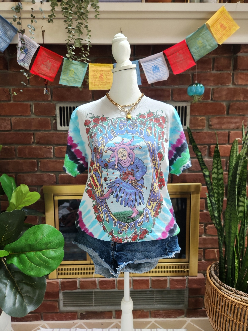 Liquid Blue Grateful Dead Seasons of the Dead Tie Dye Double Sided Graphic Tee M